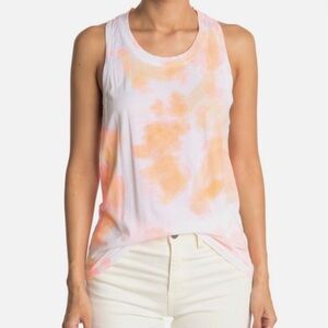 🆕 Sundry Neon Pop Orange Tie Dye Tank Top